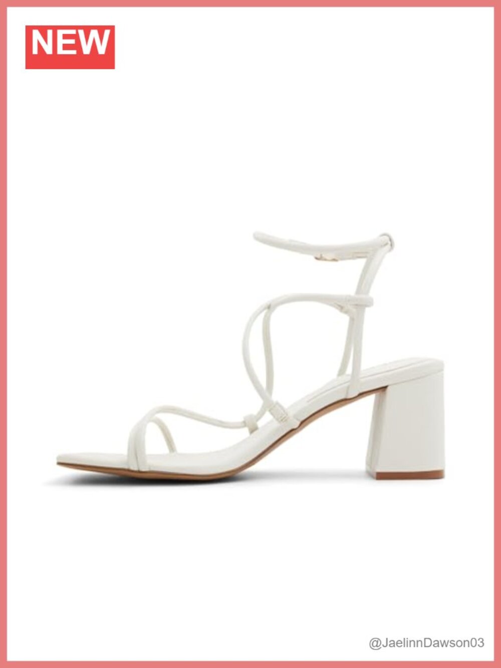 Women's ALDO Harmonni Strappy Block Heel Sandals Square Toe Ankle Strap